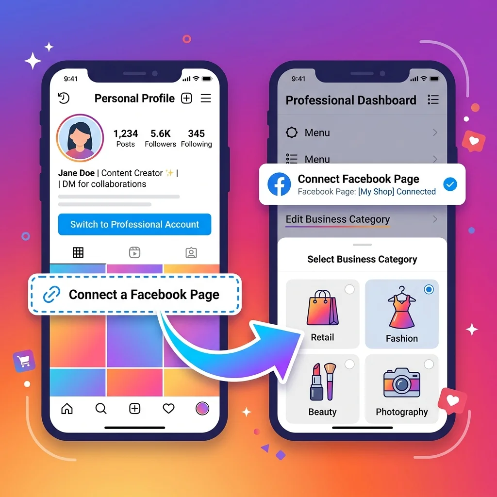 Instagram Settings - Switch to Business Account
